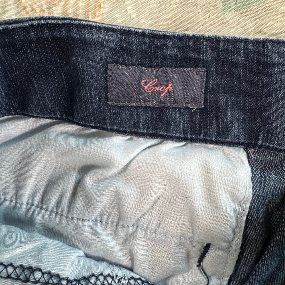 St Johns Bay Crop Jeans Womens 12P Blue Denim Capri Mid Rise Stretch - Picture 4 of 8